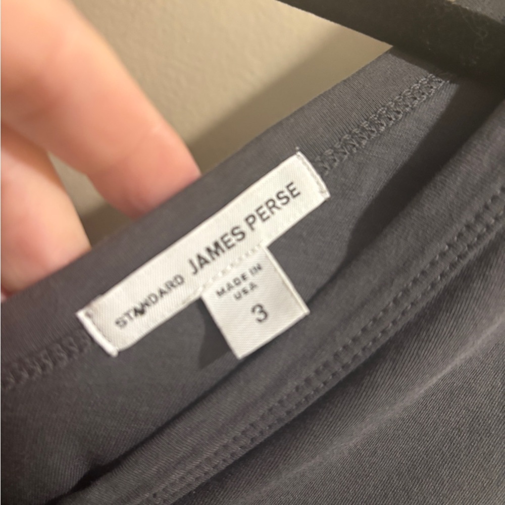 James Perse Charcoal Ruched Dress - Picture 3 of 4